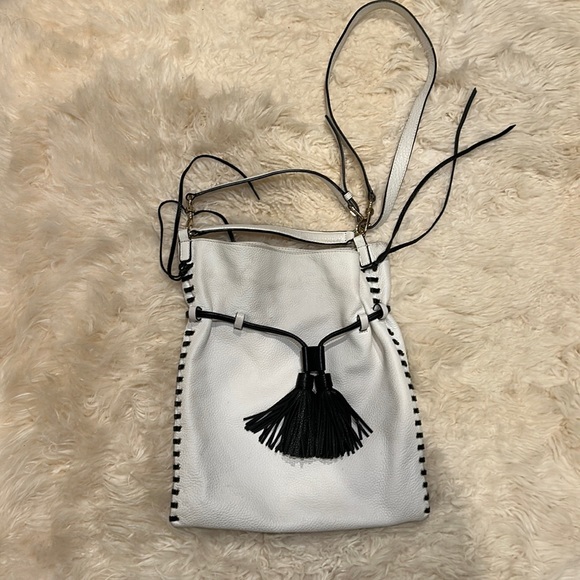 Rebecca Minkoff Bags Rebecca Minkoff Blackwhite Crossbody Tassel